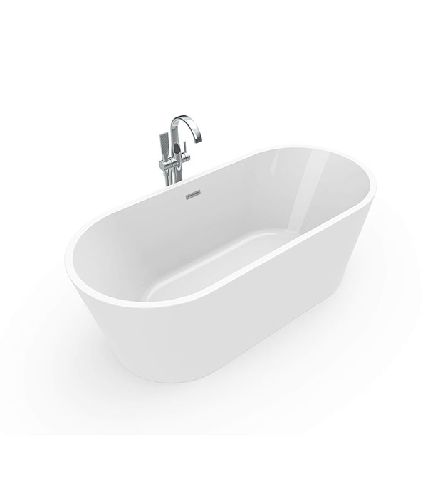 MAAX Louie 6731 Acrylic Freestanding Center Drain Bathtub 106385