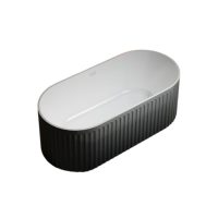Bagno Italia Maestro- 59" / 67" Ombre Black Bathtub