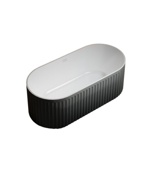 Bagno Italia Maestro- 59" / 67" Ombre Black Bathtub