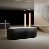 Bagno Italia Maestro- 59" / 67" Ombre Black Bathtub