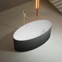Bagno Italia Palace-67 Ombre Black Bathtub - PL688170RB