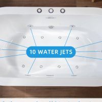 Woodbridge BJ200 Heated & Jetted Whirlpool Bathtub - Image 2