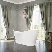 MAAX Joan 61 x 32 Acrylic Freestanding End Drain Bathtub