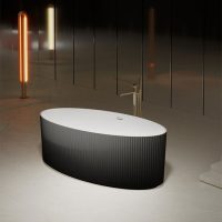 Bagno Italia Palace-67 Ombre Black Bathtub - PL688170RB