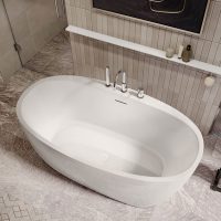 MAXX Hatto White 5932 Acrylic Freestanding Bathtub