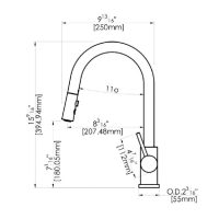 Fluid F827 Dual Spray Pull Down Kitchen Faucet - Image 2