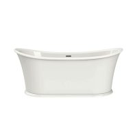 MAAX Elina 66x34 Acrylic Freestanding Center Drain Bathtub