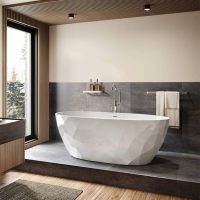 MAAX Fura White 6732 Acrylic Freestanding Bathtub 107826-000-001-000