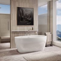MAXX Hatto White 5932 Acrylic Freestanding Bathtub
