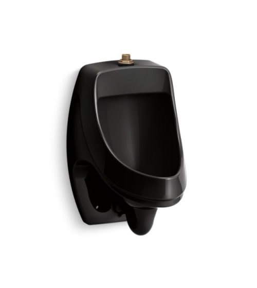 Kohler Dexter Black Urinal K-5452-ET-7 Top-Spud