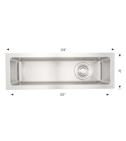 Bosco 202021 24" Steel Undermount Ice Bin