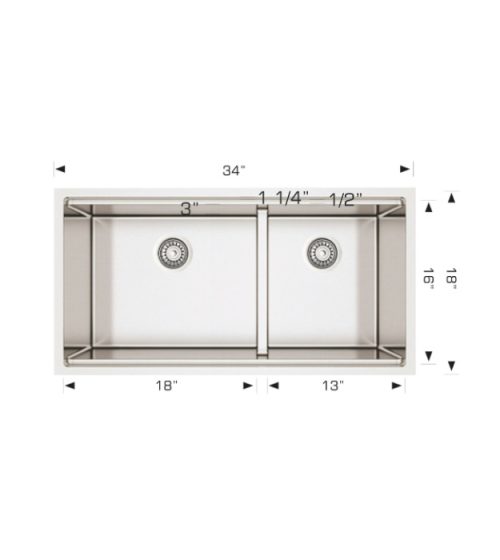 Bosco 201834 Plus Titanium 34" Kitchen WorkCentre