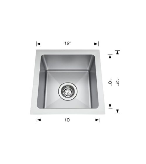 Bosco 203352 Plus 16 Gauge 12" Bar Sink