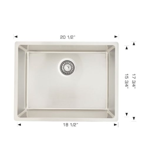 Bosco 207113 Standard Series 20" Prep Sink
