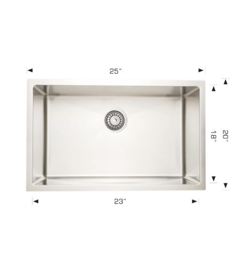 Bosco 202215 Plus 25" Undermount Laundry Sink