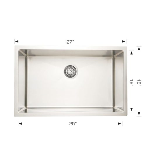 Bosco 202227 Plus 27in Laundry Sink 14" Deep