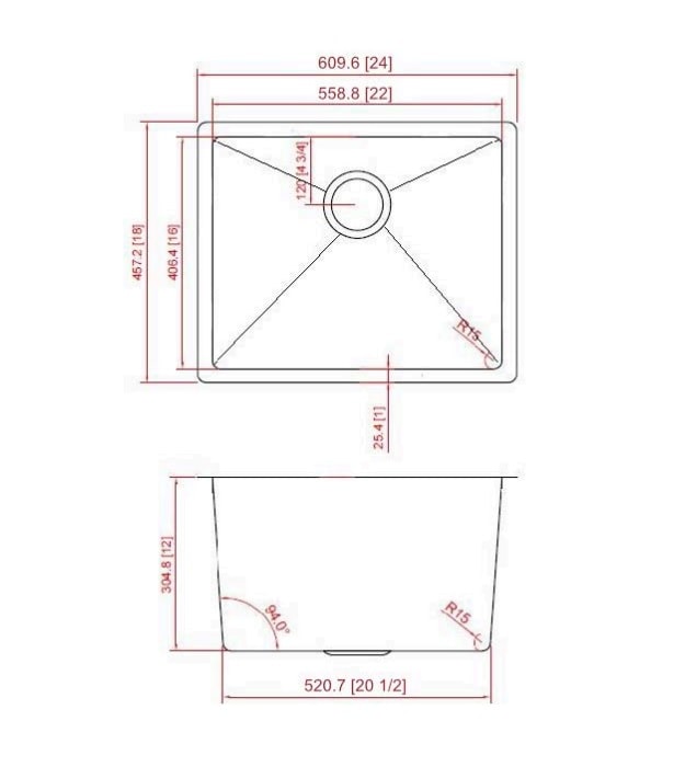 Bosco 202228 Undermount 24in Laundry Sink 5 Bosco 202228 Undermount 24in Laundry Sink - Image 2