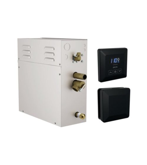 Delta 5P-EST10-BL 10kW Steam Shower Kit Matte Black