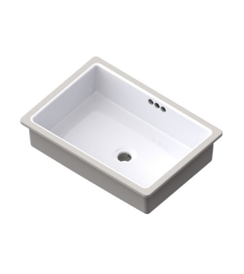 Fluid Quad 20 FB1620150W Ceramic Undermount Basin