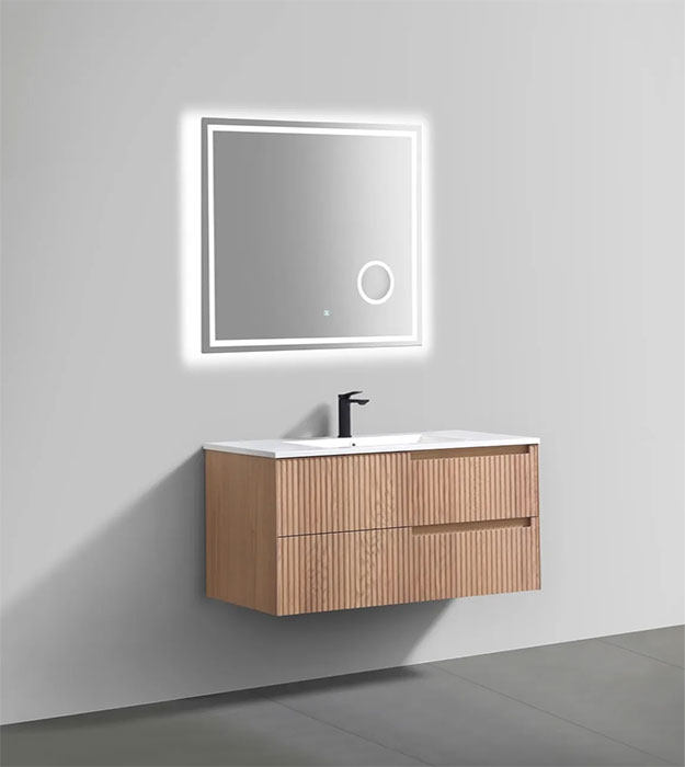 KubeBath Fiore 40” Wall-Mount Bathroom Vanity KSW40-Oakwood 22 Fiore 40” Modern Wall Mount Bathroom Vanity – KSW40-Oakwood