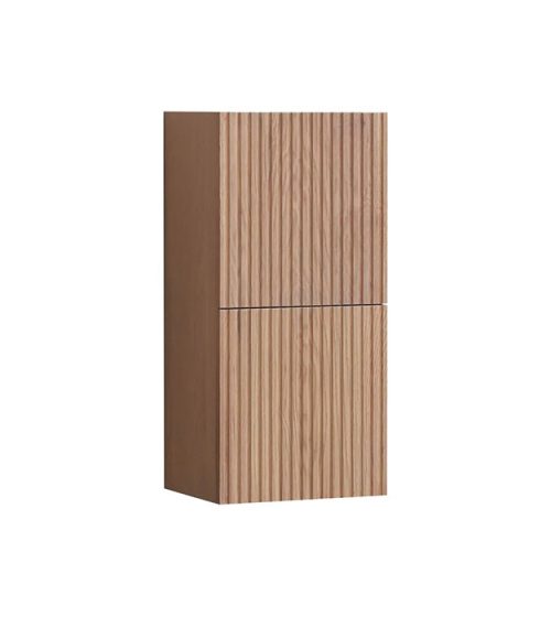 Fiore Linen Side Cabinet w/ 2 Storage Areas - SLBS28-OAKWOOD