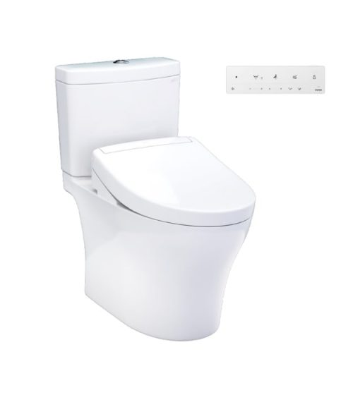 TOTO Aquia IV WASHLET+ S5 Two-Piece Toilet MW4463446CEMFGN#01
