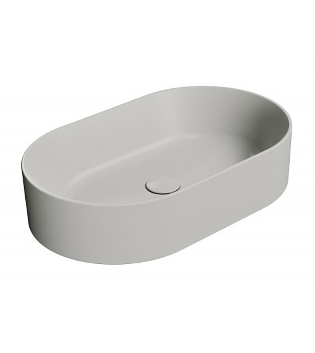 GSI Kube X Oval Vessel Washbasin 60×37 945811 31 GSI Ceramica Kube X Oval Countertop Washbasin 60×37 cm – 945817