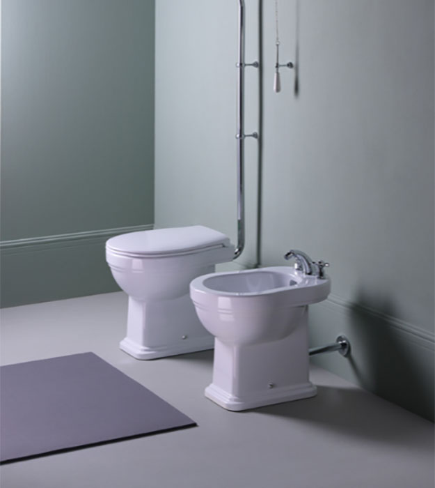 GSI 871111 Classic Floorstanding Wall Outlet Toilet 23 Gsi Floor standing toilet With wall outlet Classic 871111