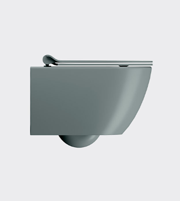 GSI PURA Wall-hung Toilet Compact Rimless With Seat 31 GSI Wall-hung toilet with bottom fixings Classic 881604