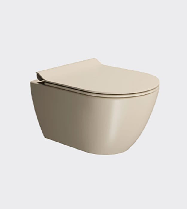 GSI PURA Wall-hung Toilet Compact Rimless With Seat 26 GSI Wall-hung toilet with bottom fixings Classic 881608