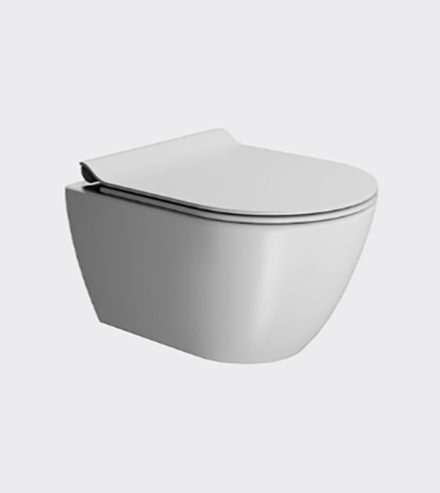 GSI PURA Wall-hung Toilet Compact Rimless With Seat 24 GSI Wall-hung toilet with bottom fixings Classic 881609