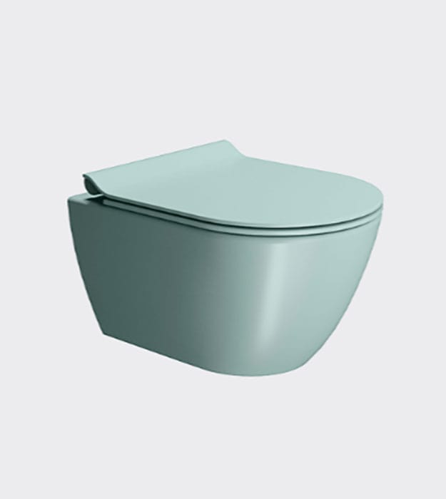 GSI PURA Wall-hung Toilet Compact Rimless With Seat 21 GSI Wall-hung toilet with bottom fixings Classic 881615