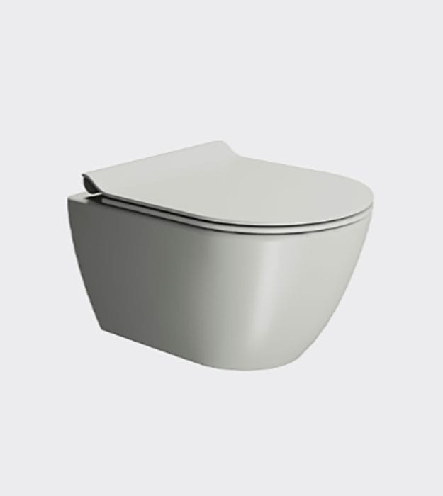 GSI PURA Wall-hung Toilet Compact Rimless With Seat 18 GSI Wall-hung toilet with bottom fixings Classic 881617