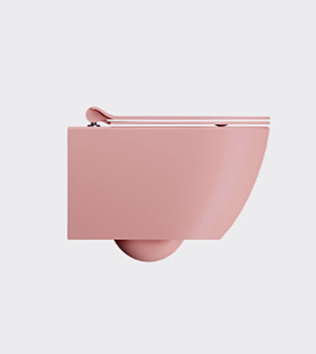 GSI PURA Wall-hung Toilet Compact Rimless With Seat 16 GSI Wall-hung toilet with bottom fixings Classic 881624