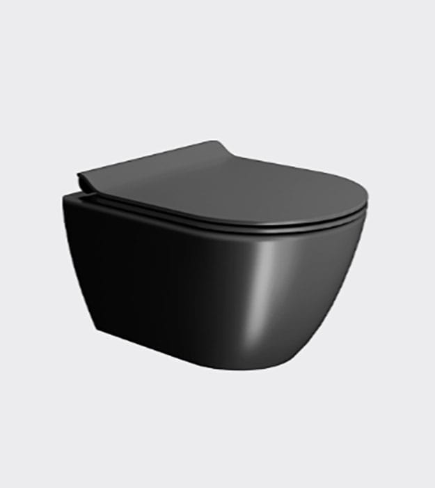 GSI PURA Wall-hung Toilet Compact Rimless With Seat 13 GSI Wall-hung toilet with bottom fixings Classic 881626