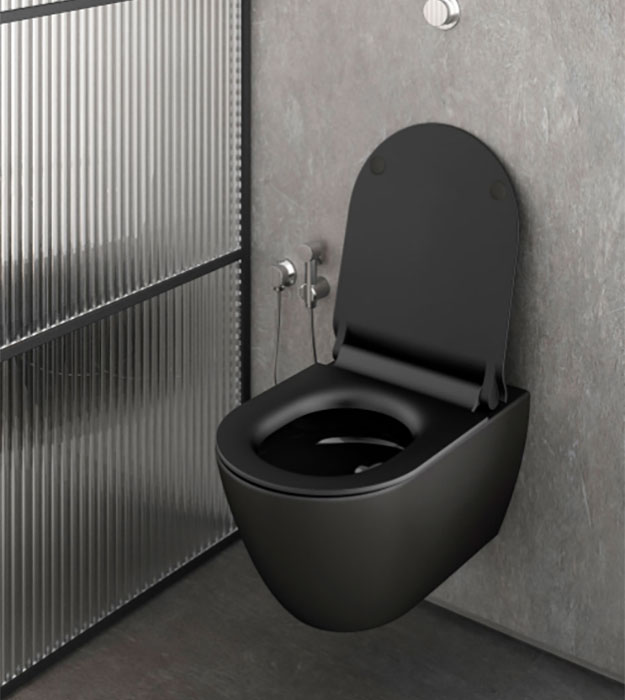 GSI PURA Wall-hung Toilet Compact Rimless With Seat 15 GSI Wall-hung toilet with bottom fixings Classic 881626
