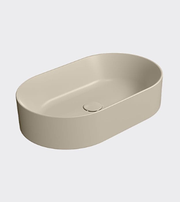 GSI Kube X Oval Vessel Washbasin 60×37 945811 26 GSI Ceramica Kube X Oval Countertop Washbasin 60×37 cm – 945808