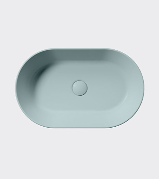 GSI Kube X Oval Vessel Washbasin 60×37 945811 20 GSI Ceramica Kube X Oval Countertop Washbasin 60×37 cm – 945815
