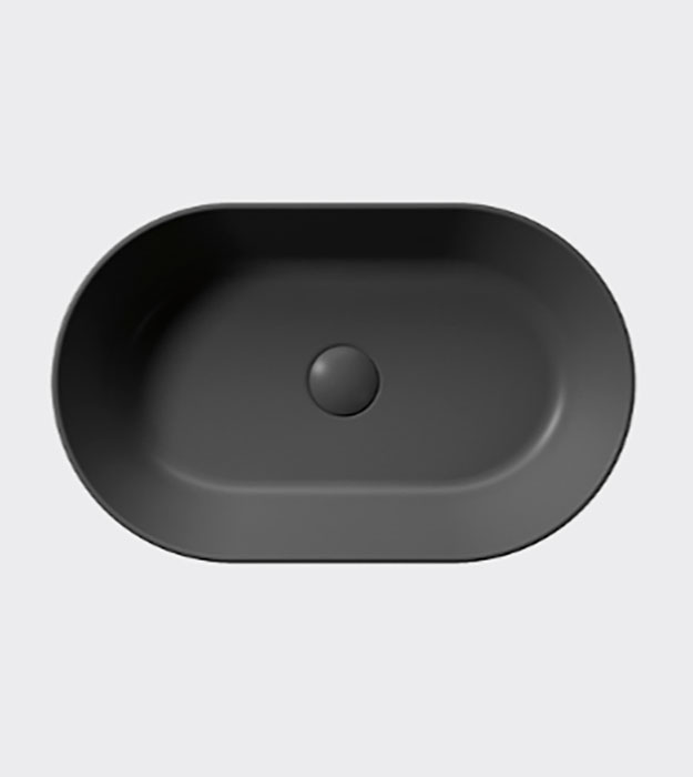 GSI Kube X Oval Vessel Washbasin 60×37 945811 14 GSI Ceramica Kube X Oval Countertop Washbasin 60×37 cm – 945826