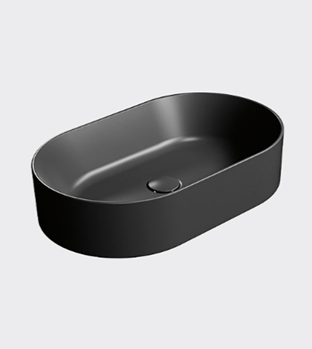 GSI Kube X Oval Vessel Washbasin 60×37 945811 15 GSI Ceramica Kube X Oval Countertop Washbasin 60×37 cm – 945826