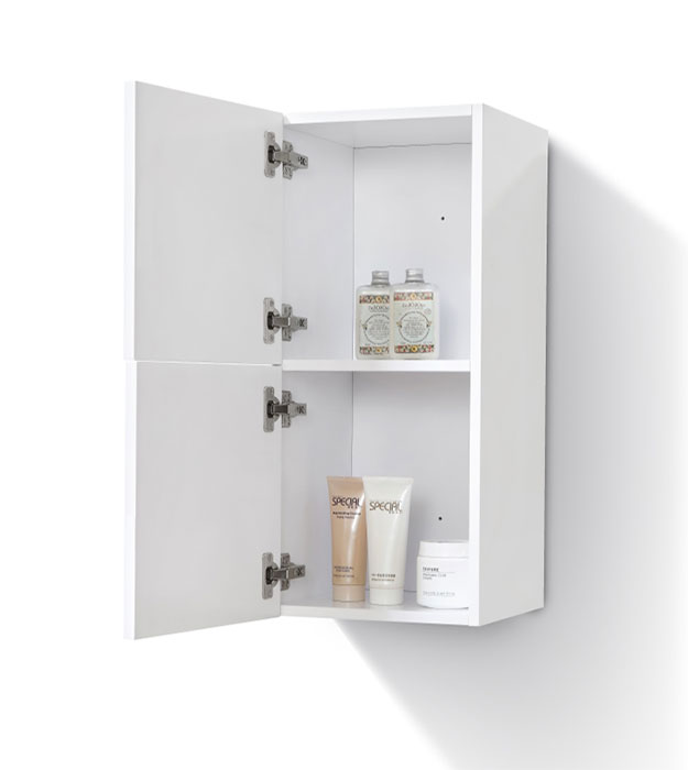 Veneer Linen Side Cabinet w/ 2 Storage Areas KUBESC700-GW 12 Veneer Linen Side Cabinet w/ 2 Storage Areas KUBESC700-GW