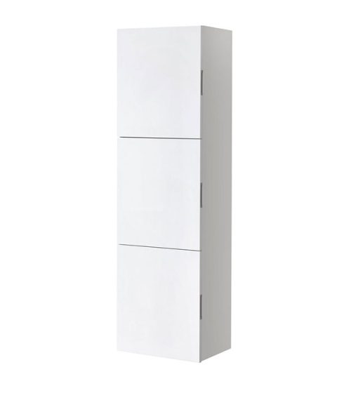 White Linen Cabinet w/ 3 Large Storage SLBS59-GW