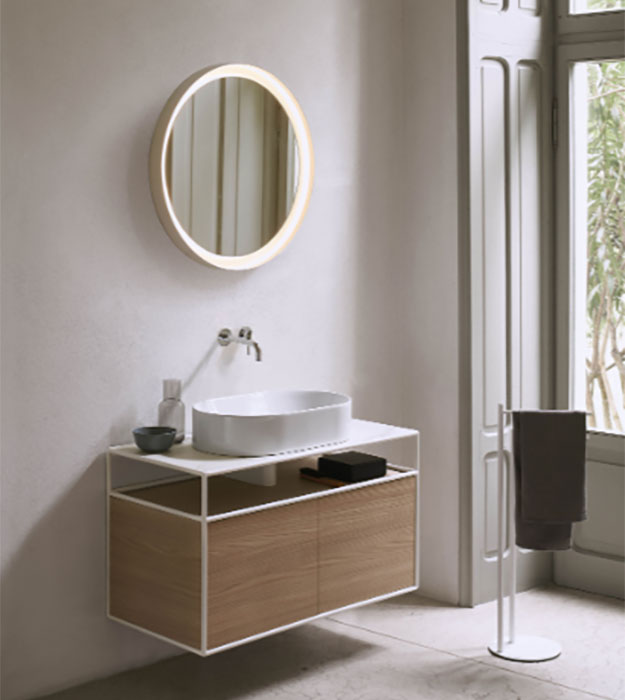 GSI Kube X Oval Vessel Washbasin 60×37 945811 16 GSI Ceramica Kube X Oval Countertop Washbasin 60×37 cm – 945811