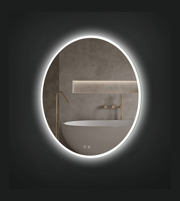 ICO Bennett Round LED Mirror With Lighting IB10 15 ICO Bennett Round LED Mirror With Lighting IB10