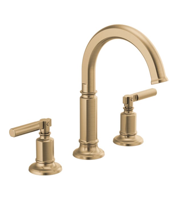 Brizo Invari Widespread Faucet 65376LF With Lever Handles 7 Brizo Invari Widespread Faucet 65376LF-65376LF-GLLHP_HL5376-GL