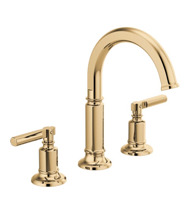 Brizo Invari Widespread Faucet 65376LF With Lever Handles 5 Brizo Invari Widespread Faucet 65376LF-65376LF-PGLHP_HL5376-PG