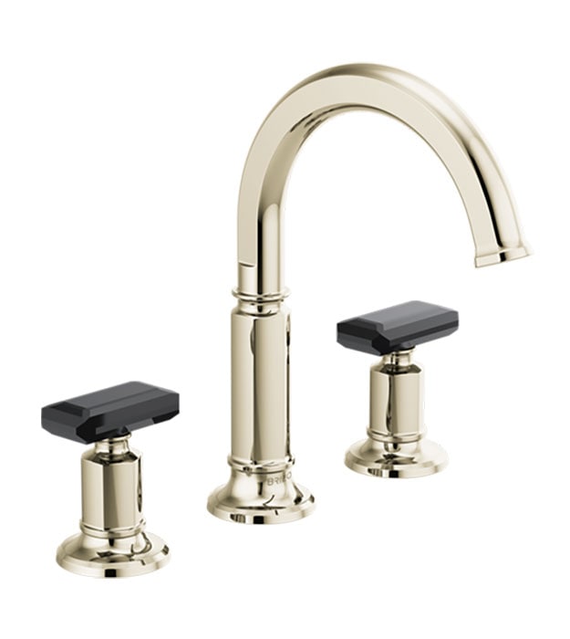 Brizo Invari Widespread Faucet 65376LF With Crystal Handles 4 Brizo Invari Widespread Faucet 65376LF-PNLHP_HK5376-PNBC