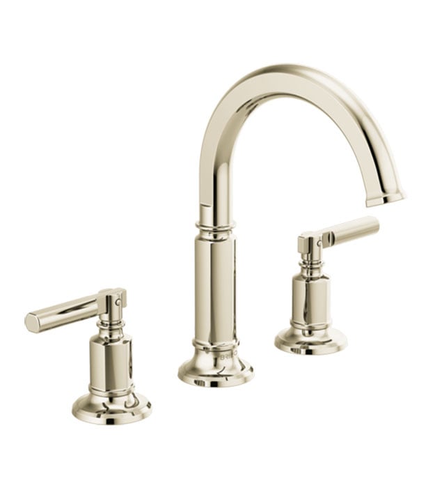Brizo Invari Widespread Faucet 65376LF With Lever Handles 4 Brizo Invari Widespread Faucet 65376LF-PNLHP_HL5376-PN