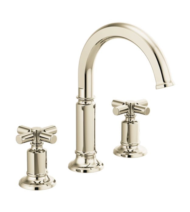 Brizo Invari 65376LF Widespread Faucet With Cross Handles 8 Brizo Invari Widespread Faucet 65376LF-PNLHP_HX5376-PN
