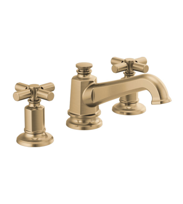 Brizo Invari Angled Spout Faucet With Cross Handles - 65378LF 7 Brizo Invari Angled Spout - 65378LF-GLLHP_HX5376-GL